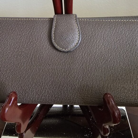 Vintage Gucci Long Leather Wallet w/cc slots ~ EVC ~ 70's/80's - Picture 4 of 14